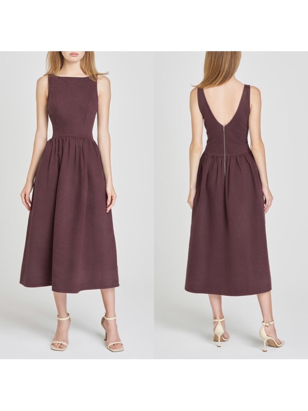 Wayf Sleeveless Midi Dress